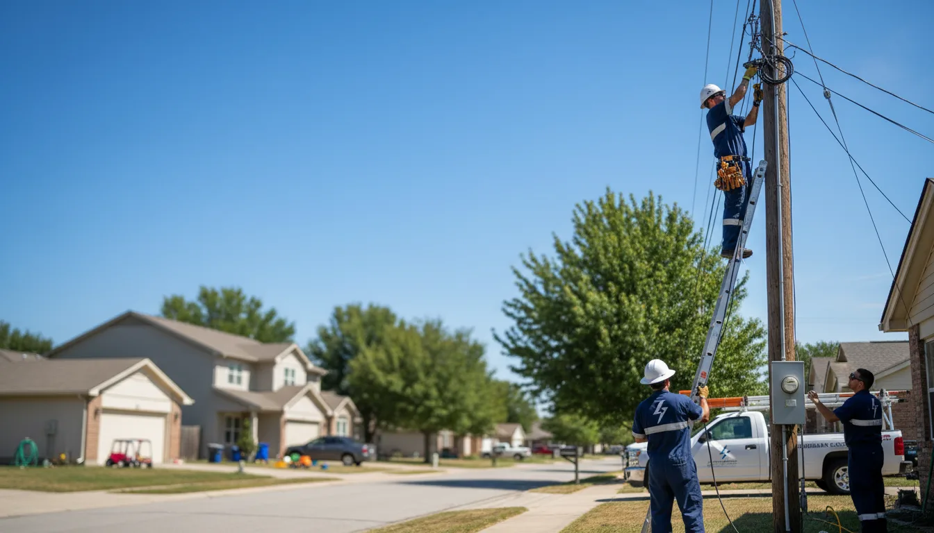 Residential electrician providing installation services in Claunch, NM